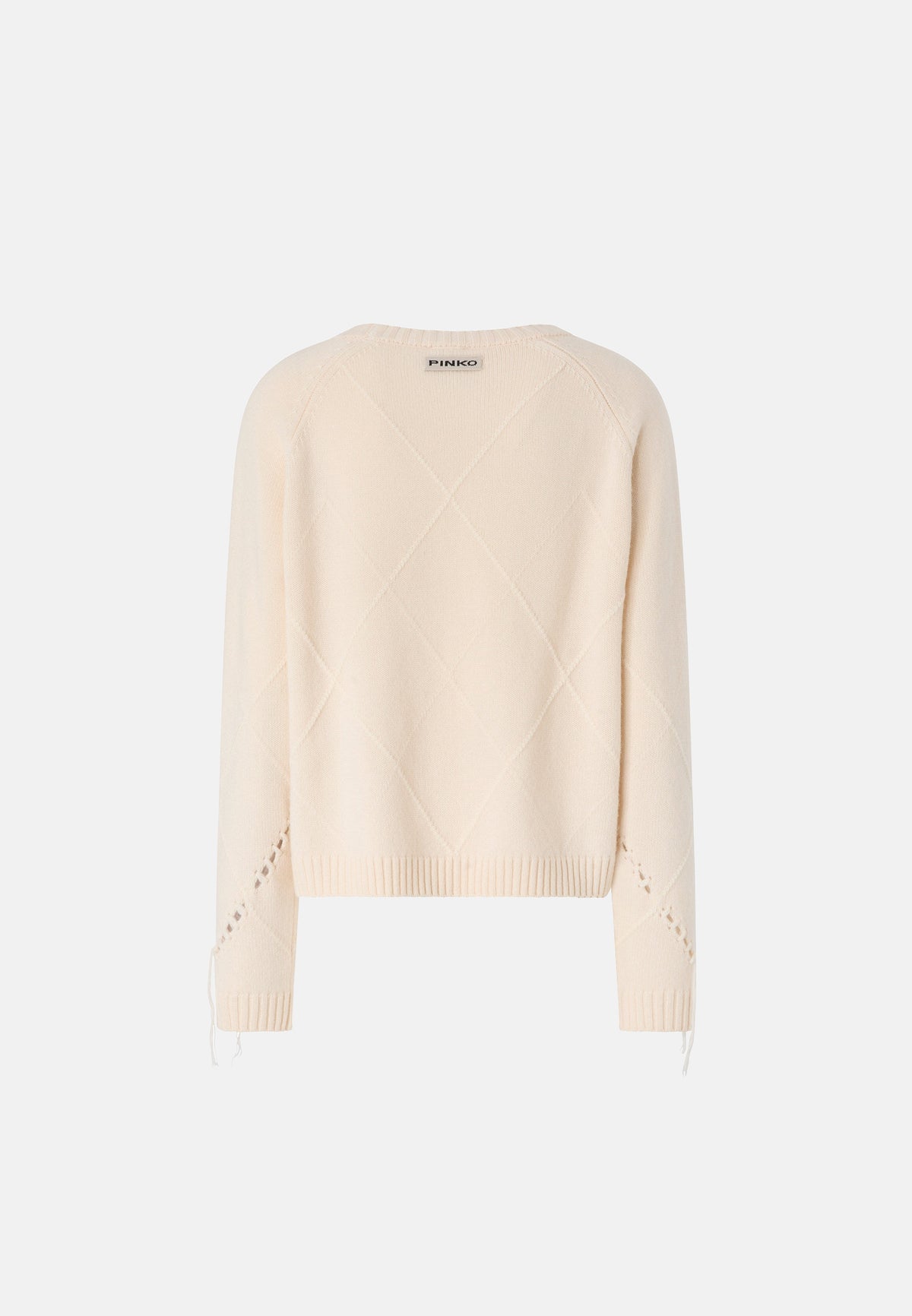 BERNA PULL ARGYLE TRAFORATO - BEIGE