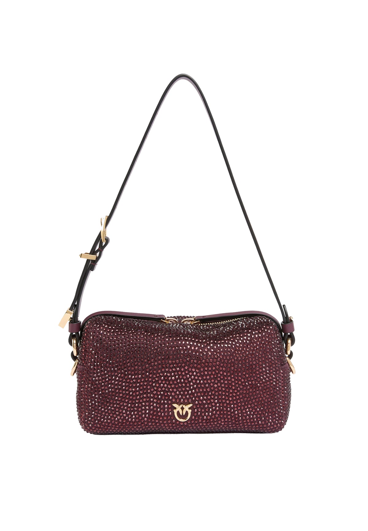 BAULETTO TRITTICO MINI FULL STRASS - BURGUNDY