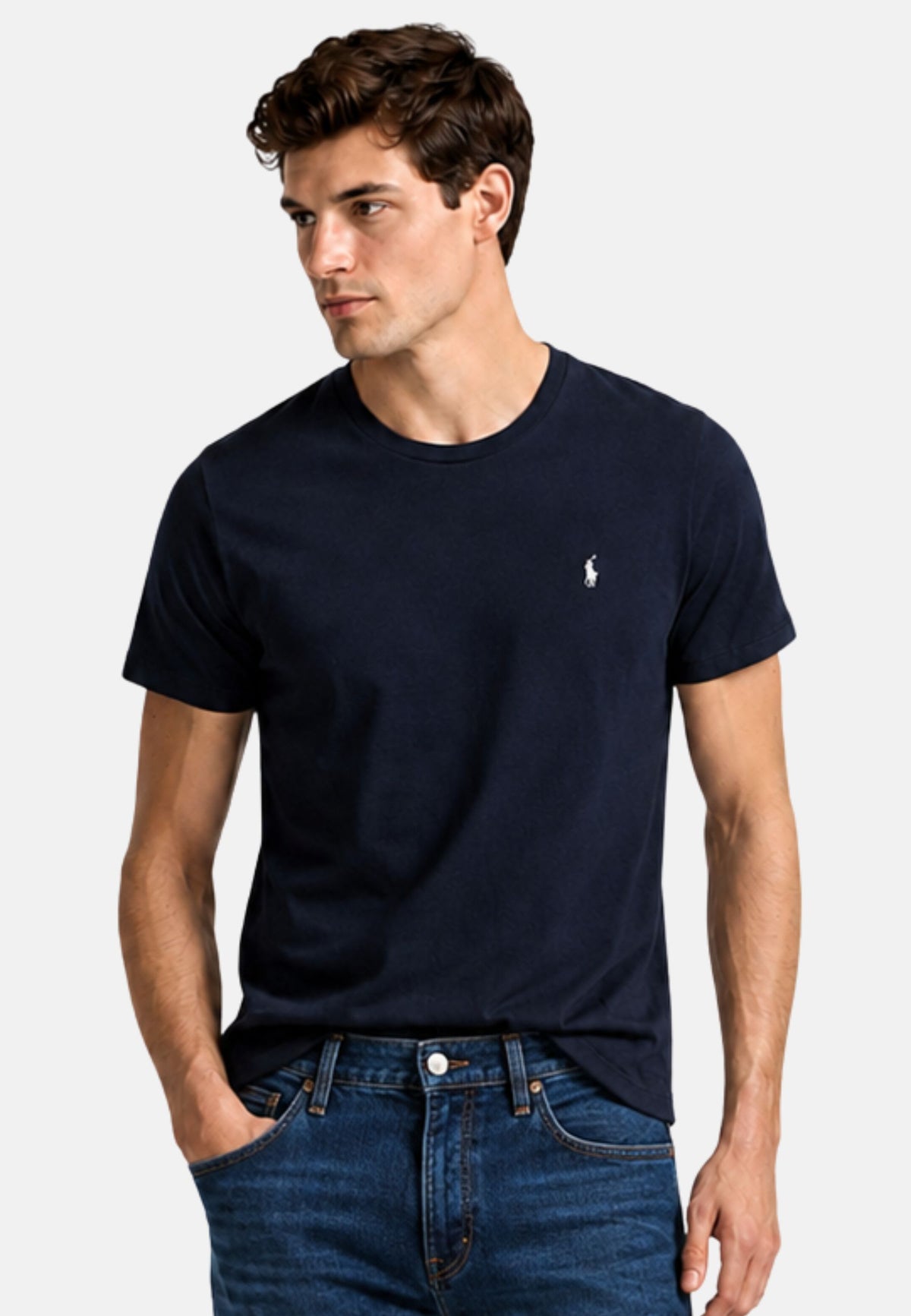 S/S CREW-SLEEP-TOP - NAVY