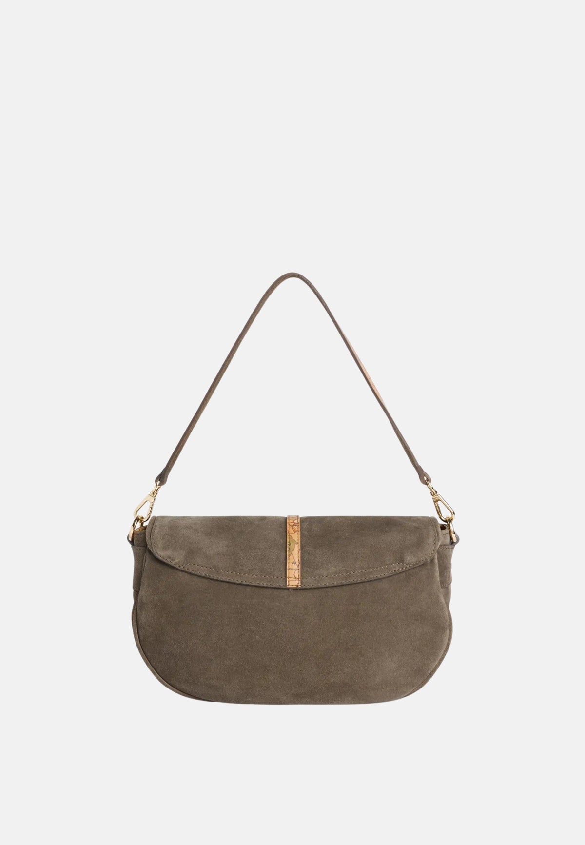 SHOULDER BAG WITH FLAP - OLIVE GREEN