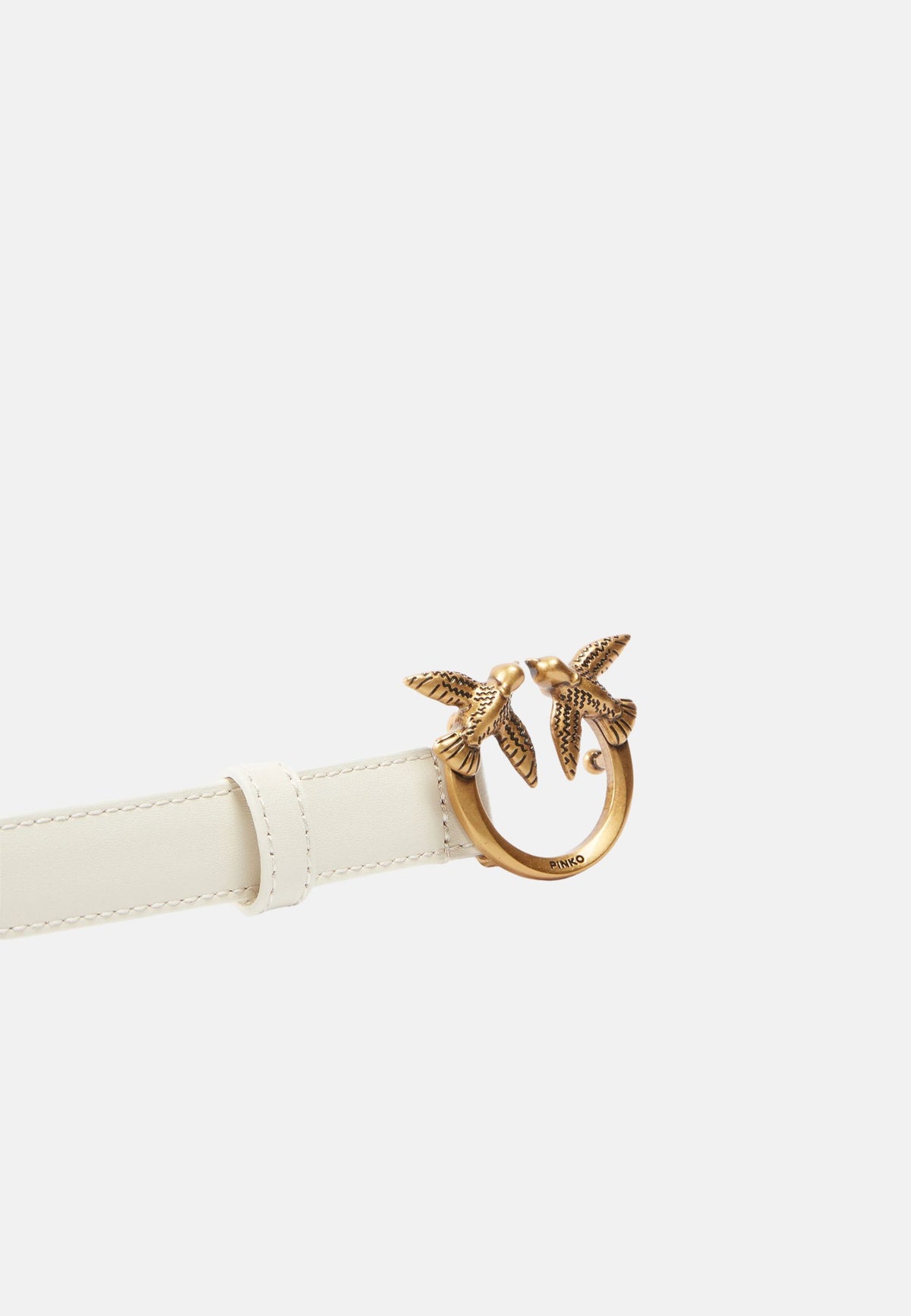LOVE BERRY H2 BELT.LOW VITELLO SETA - WHITE