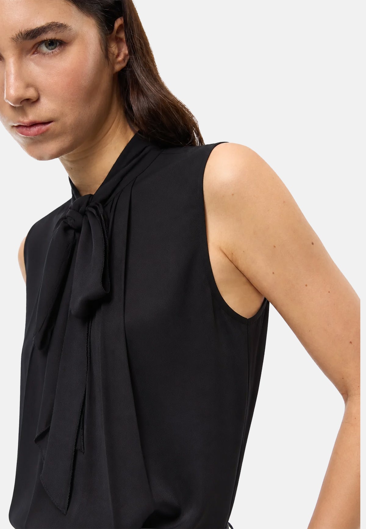 BOVARDIA BLUSA CRESPO FLUIDO - BLACK