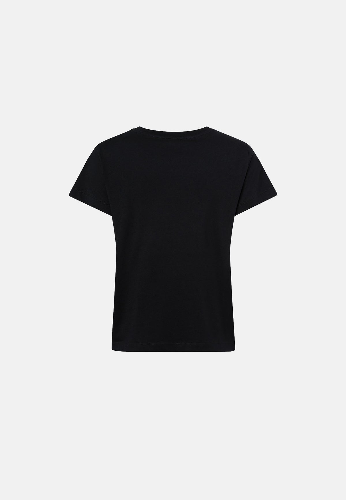 BASICO T-SHIRT JERSEY LOGO PINKO GOMMATO - BLACK