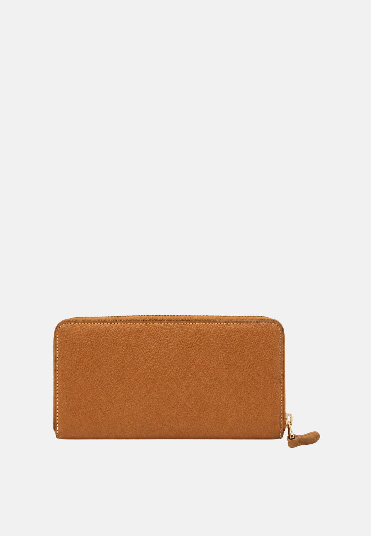 PORTAFOGLIO CON ZIP - TOBACCO