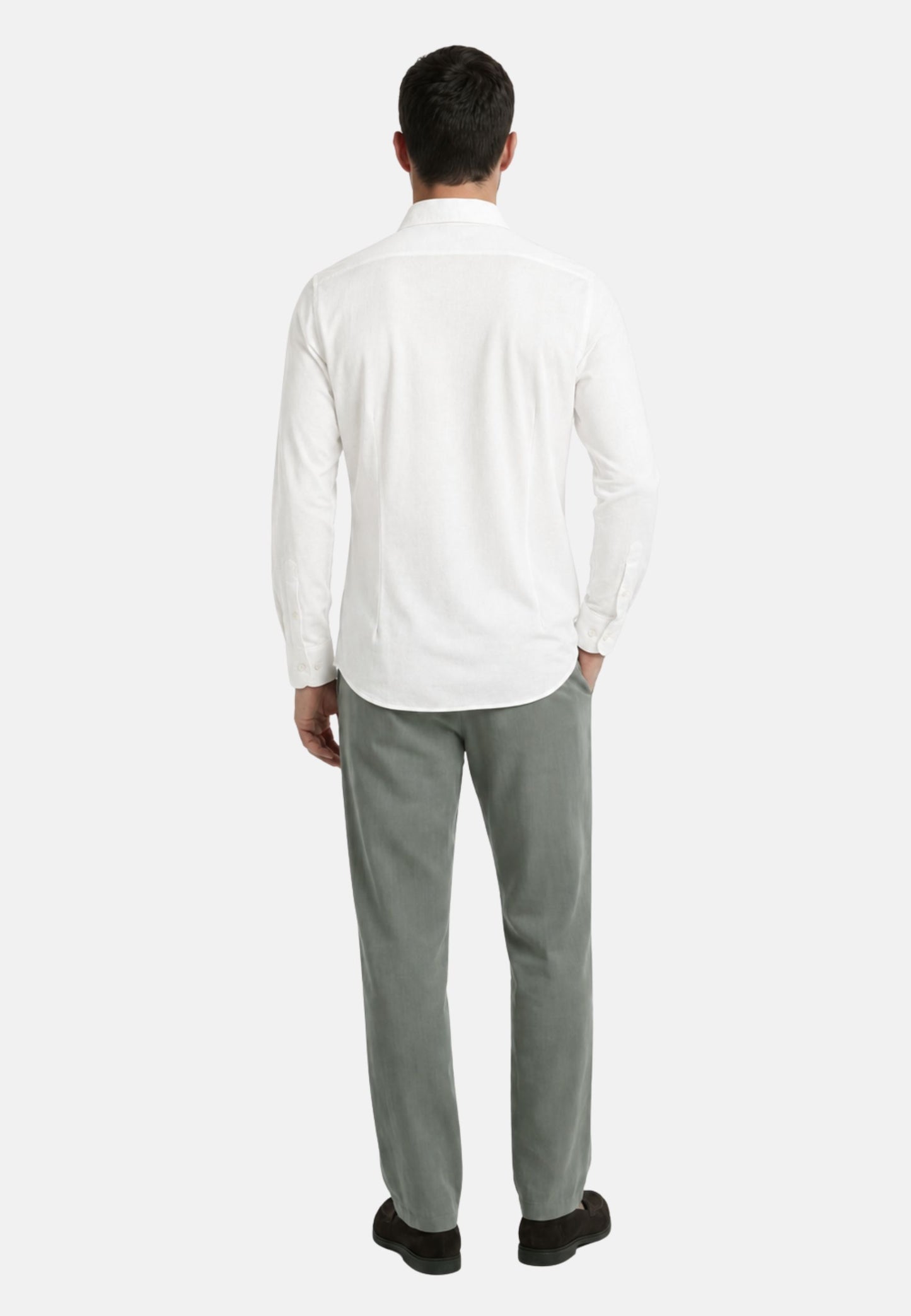 CAMICIA LINO M/L - bianco