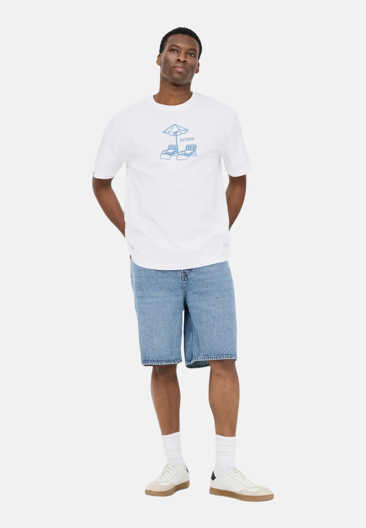 ONSALEX PASSA RLX SS TEE - BRIGHT WHITE/RETIRED