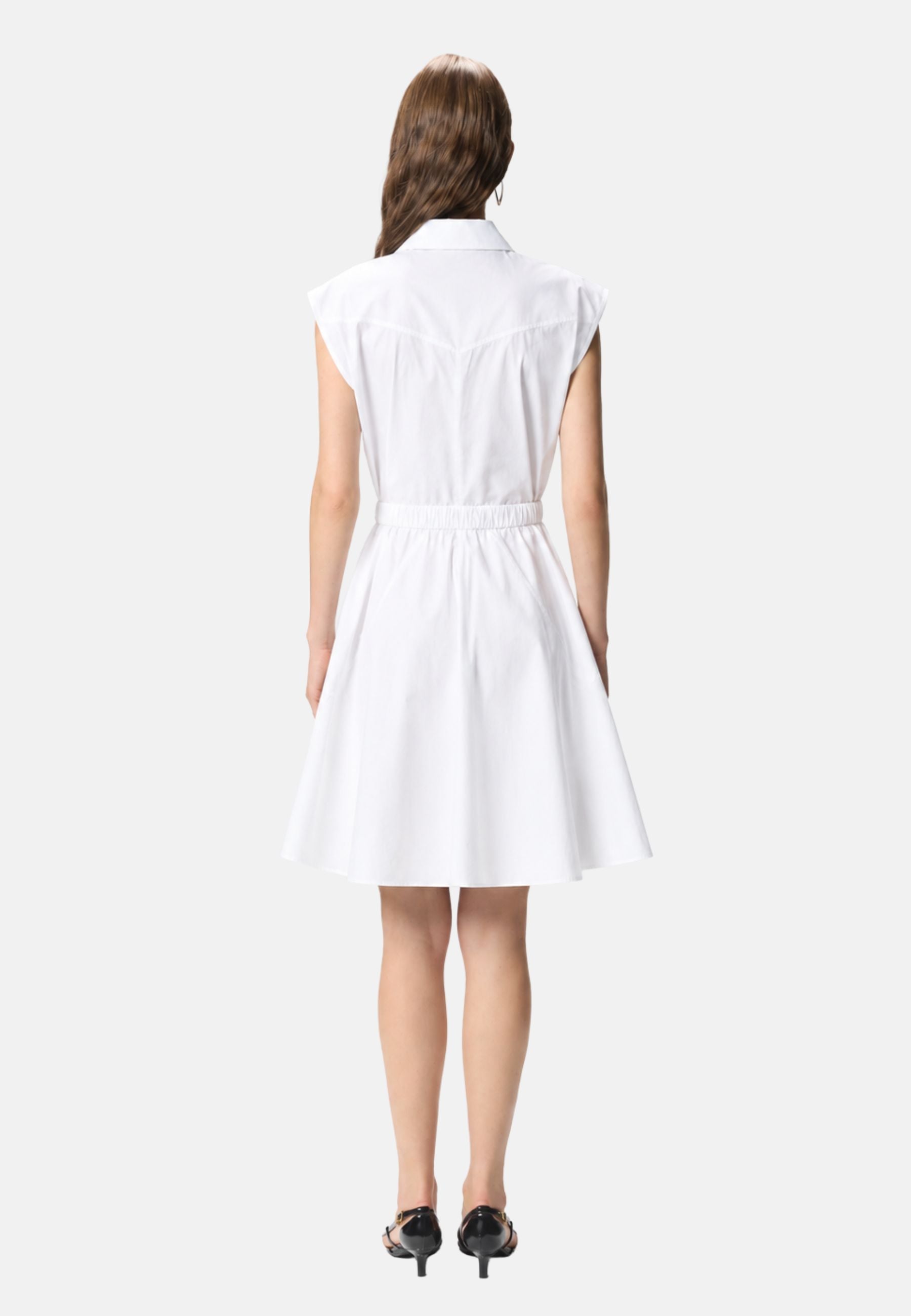 ANACETA ABITO POPELINE - WHITE