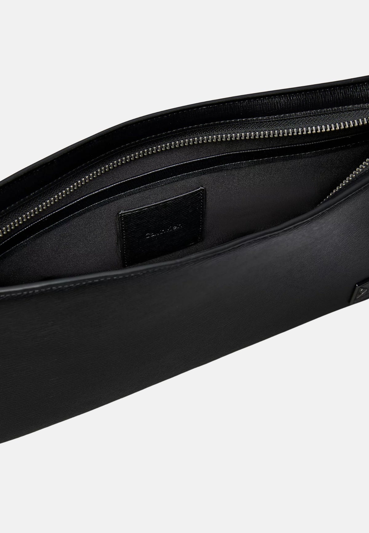 EMBLEM HW POUCH WITH HANDLE - BLACK