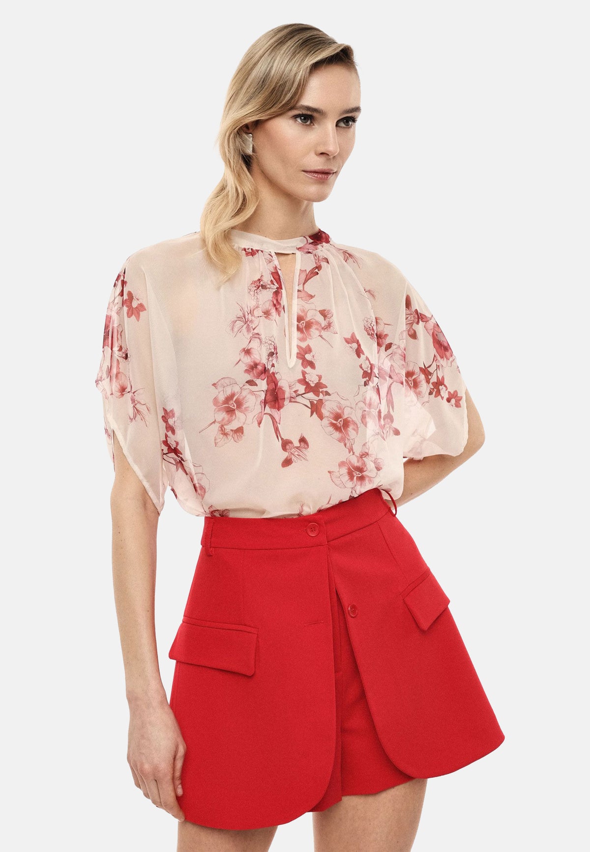 BLUSA - LATTE/AMARANTO