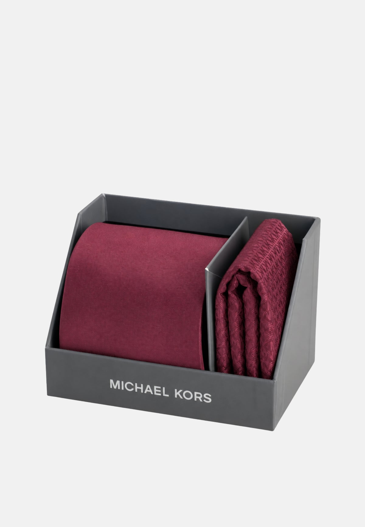 GIFT BOX SAPPHIRE SOLID 2 TIE - BURGUNDY