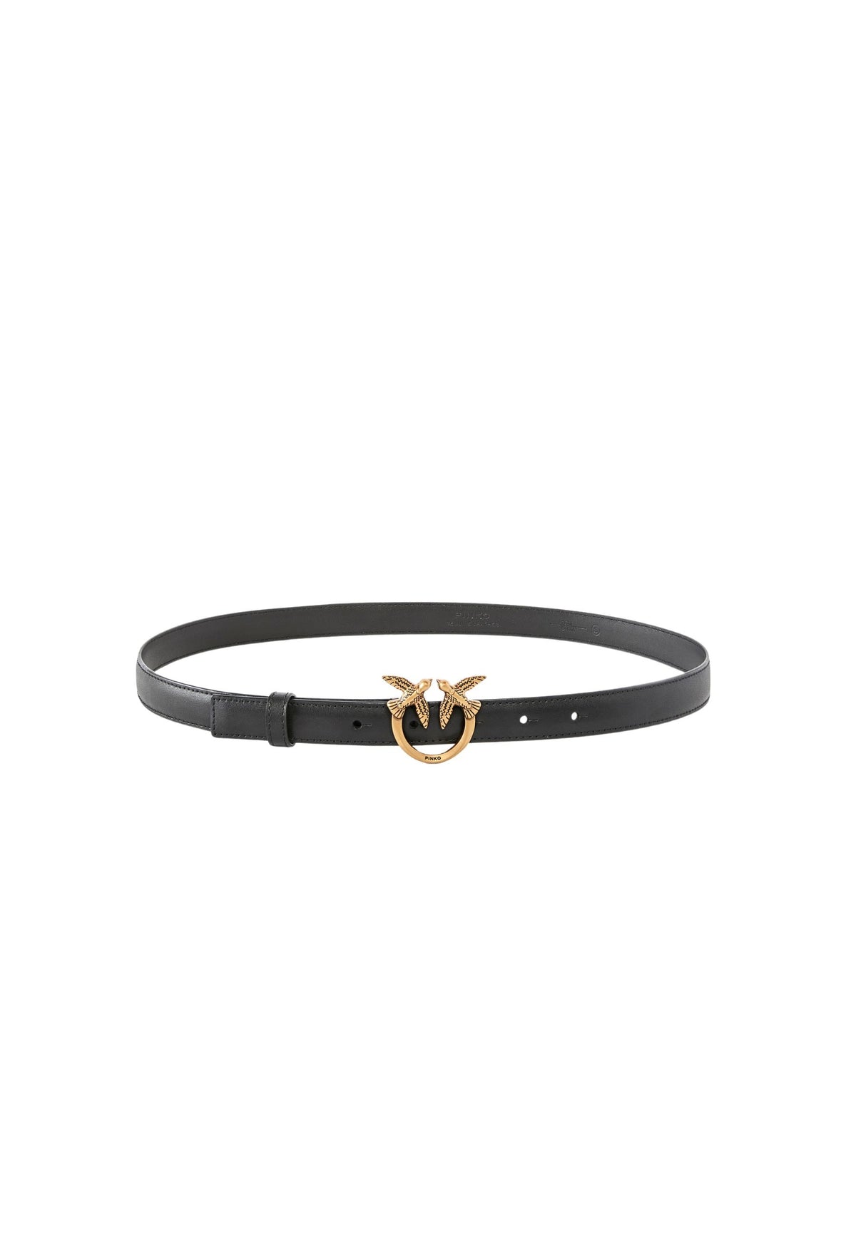 LOVE BERRY H2 BELT.LOW VITELLO SETA - BLACK