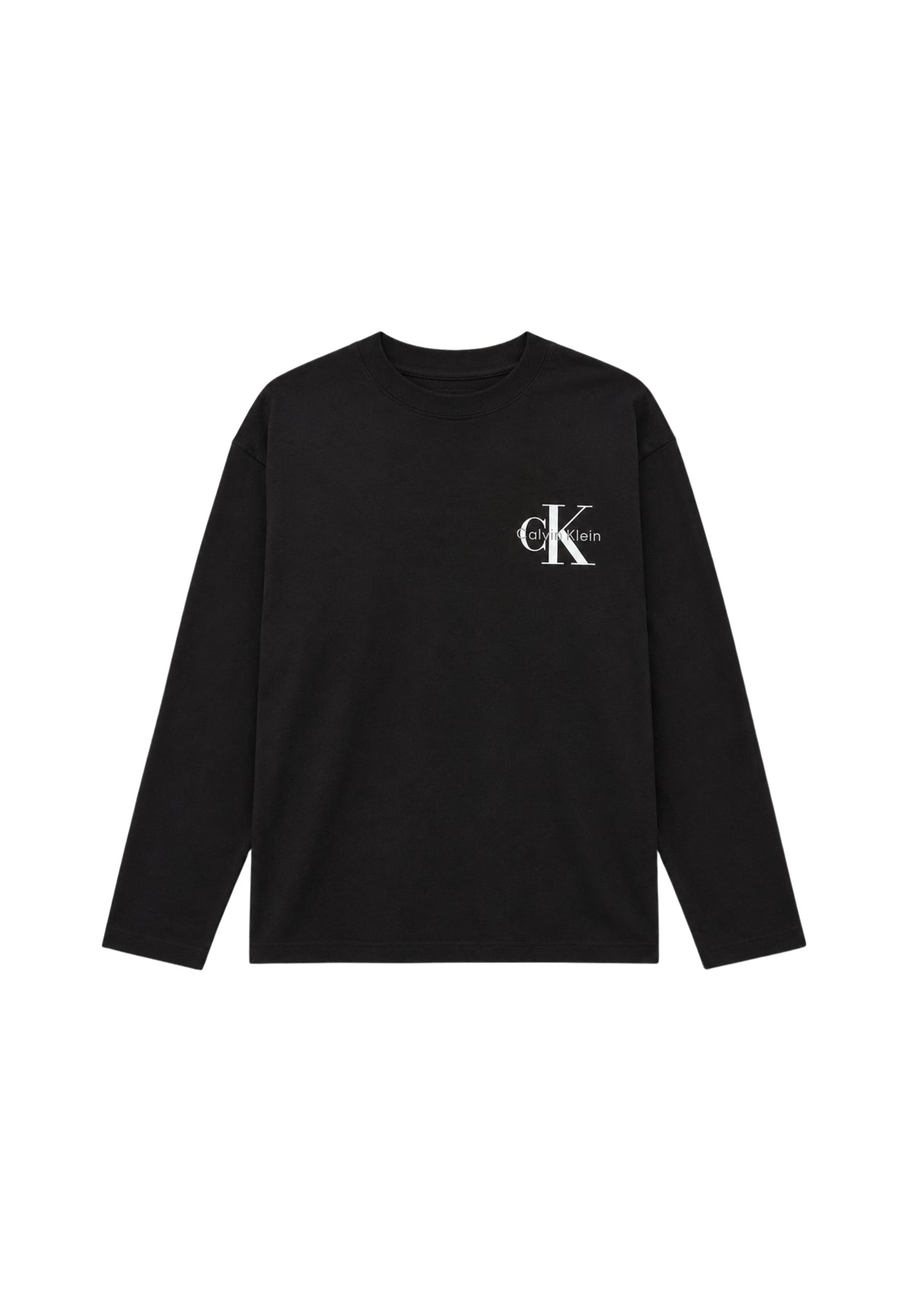 SMALL CHEST MONOLOGO LS T-SHIRT - PVH BLACK