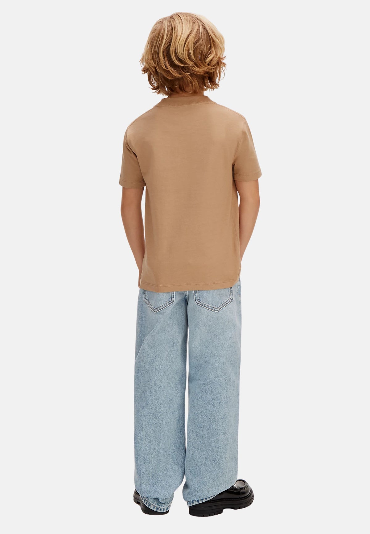2PACK MONOGRAM TOP - BISCOTTO/AZZURRO