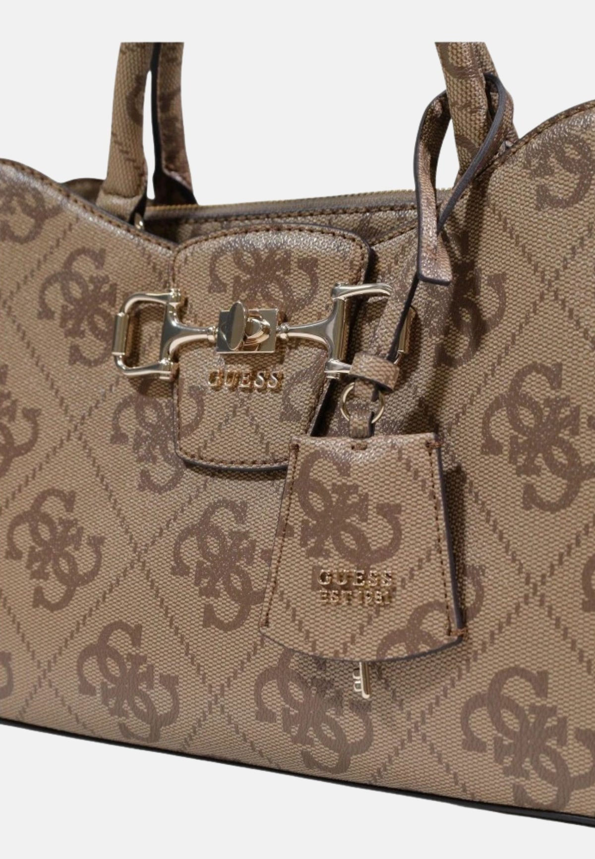 BORSA A MANO JANIE LOGO - LATTE LOGO