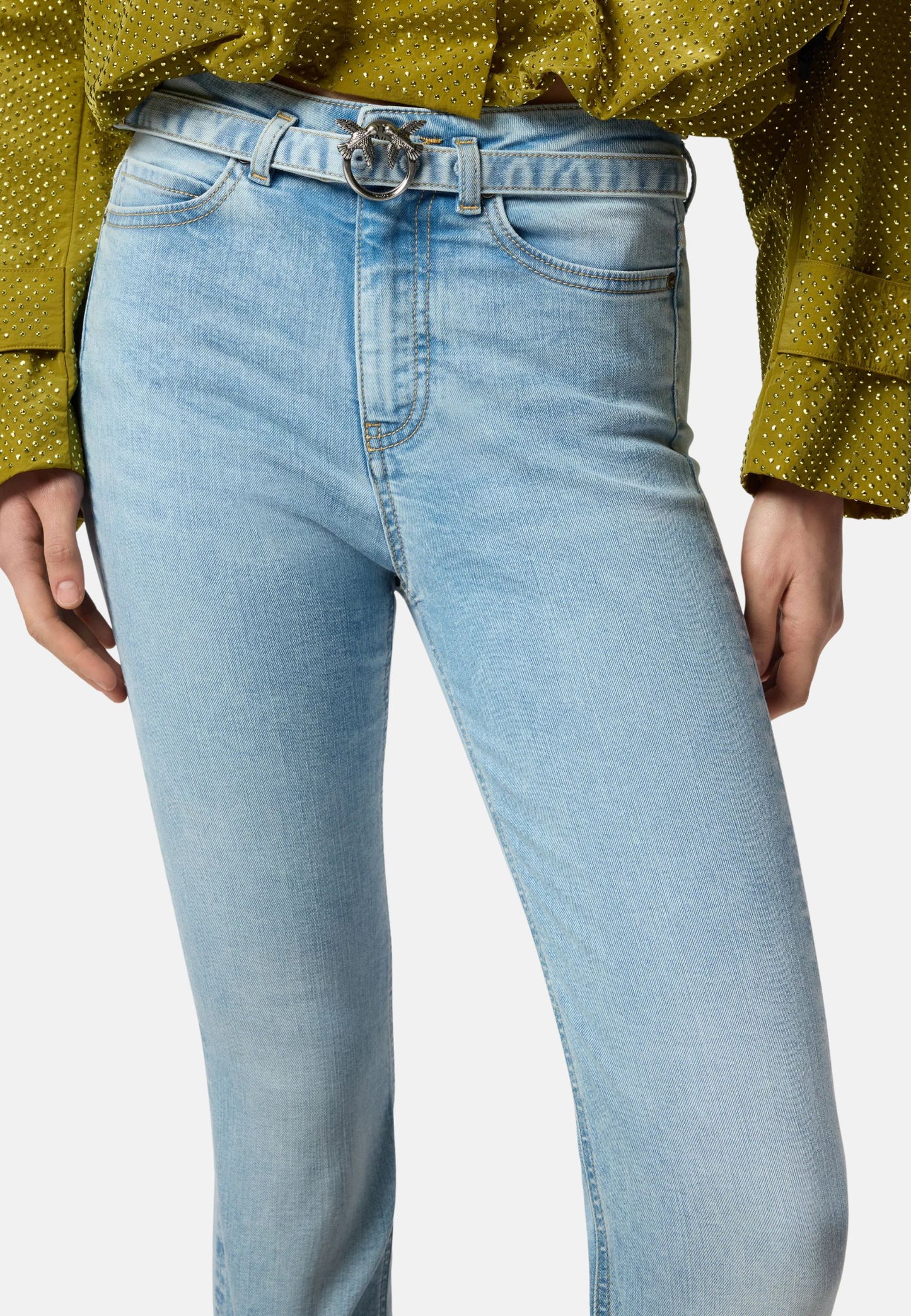 FLORA FLARE LIGHT WASH DENIM STRETCH - LAVAGGIO M