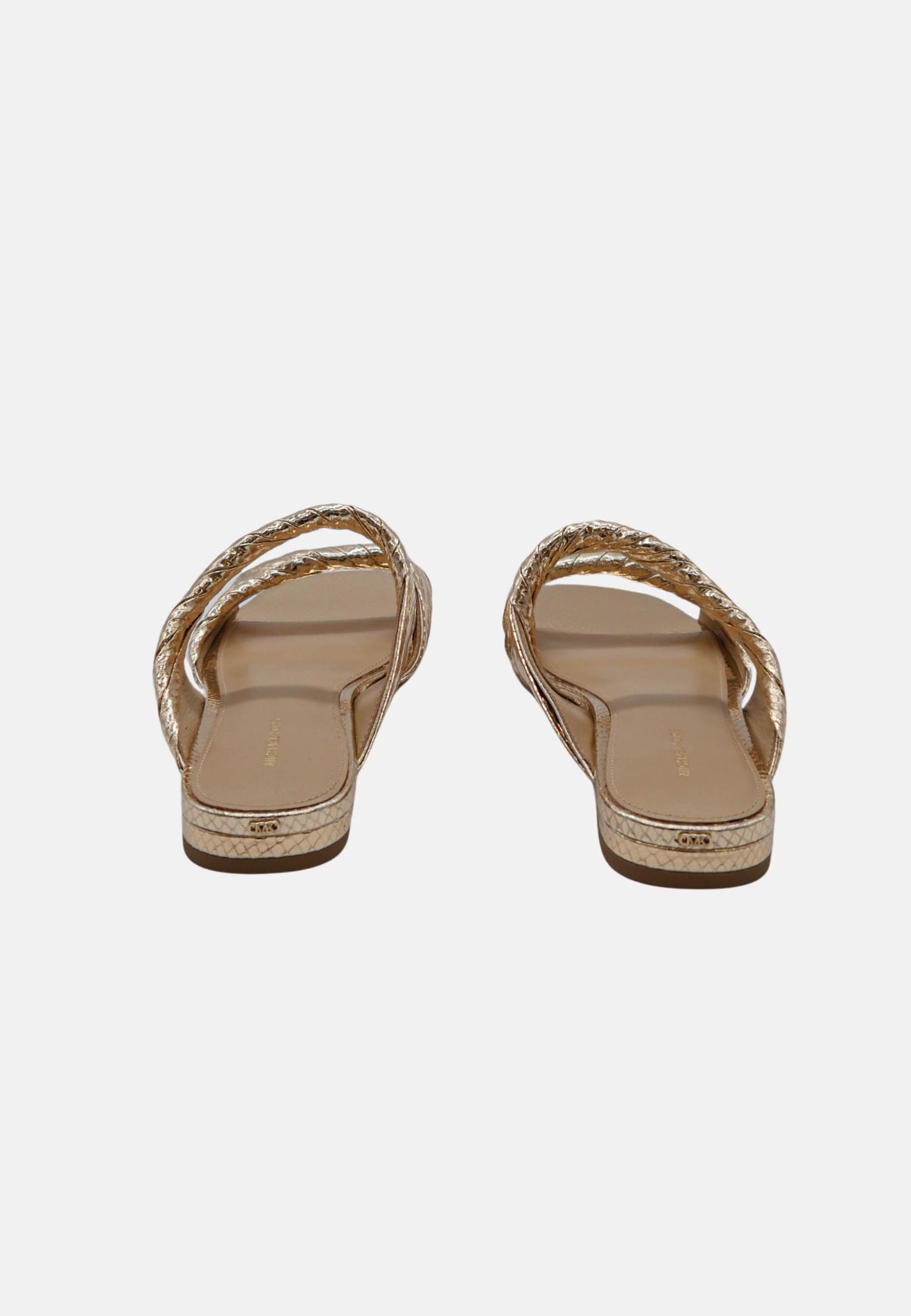 KIANA FLAT SANDAL - PALE GOLD