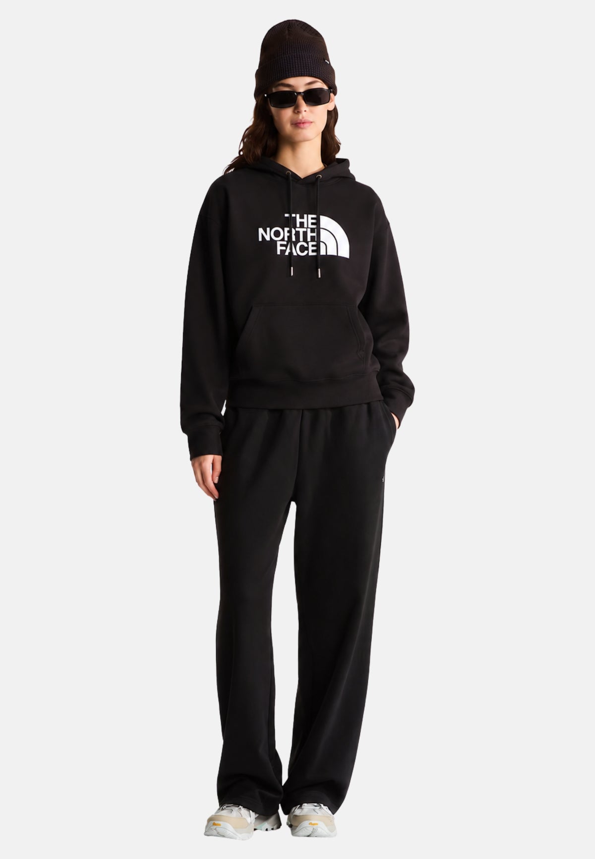 W ESS DP REG HOODIE - TNF BLACK