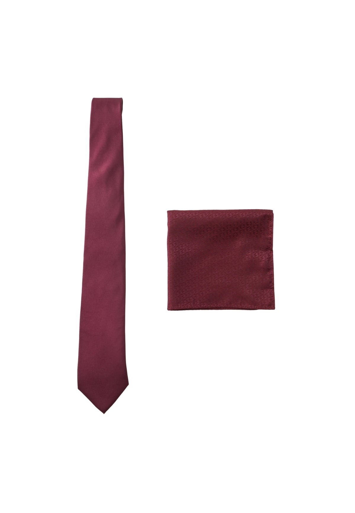 GIFT BOX SAPPHIRE SOLID 2 TIE - BURGUNDY
