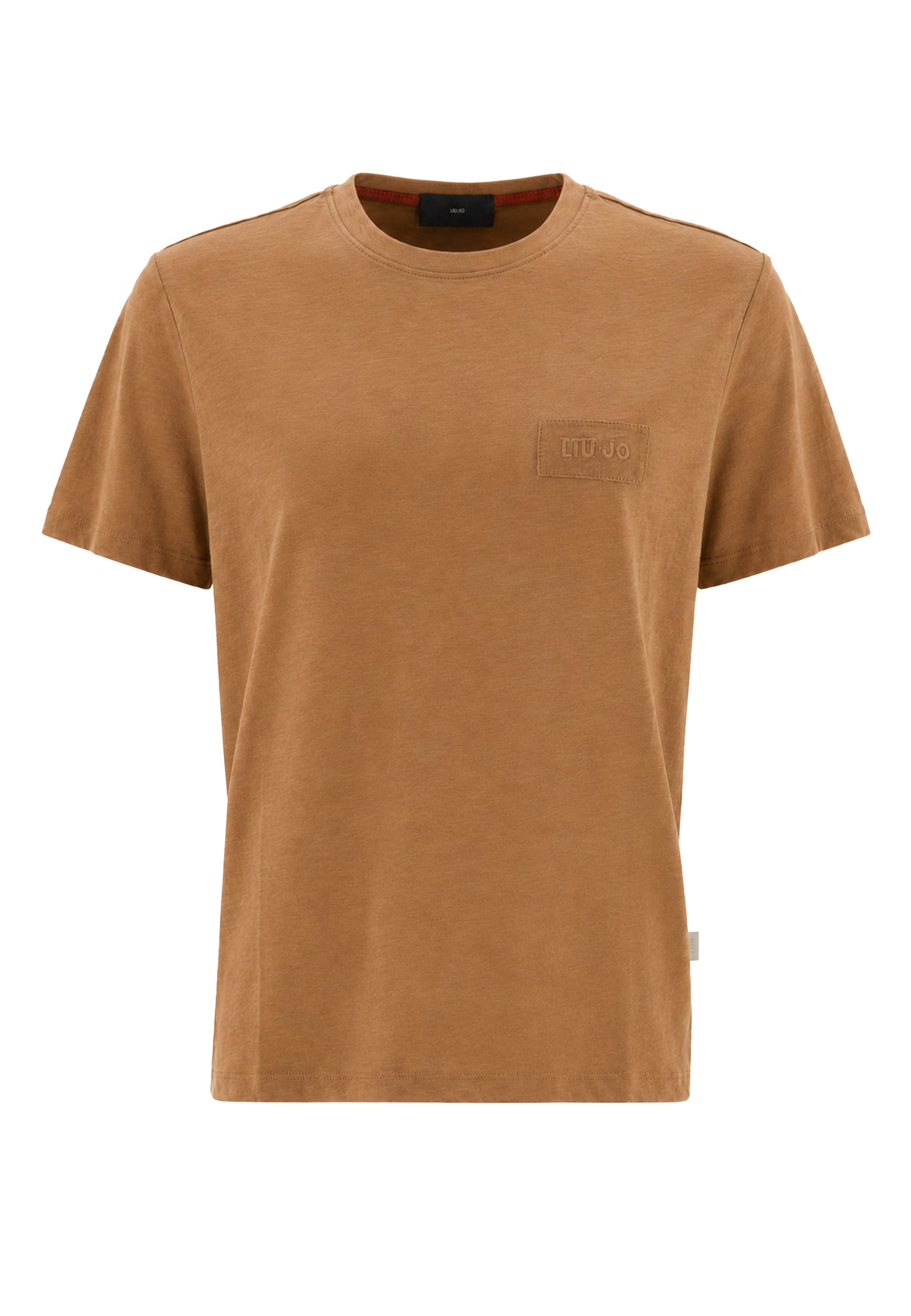 T-SHIRT BASICA M/C - marrone