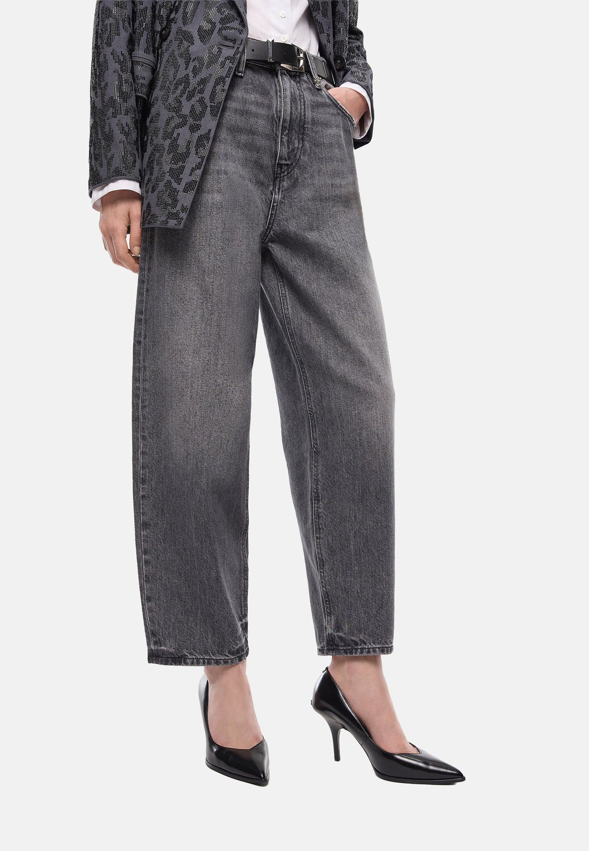 ESTELLE EGG. MOONLIGHT GRAY DENIM - LAVAGGIO D