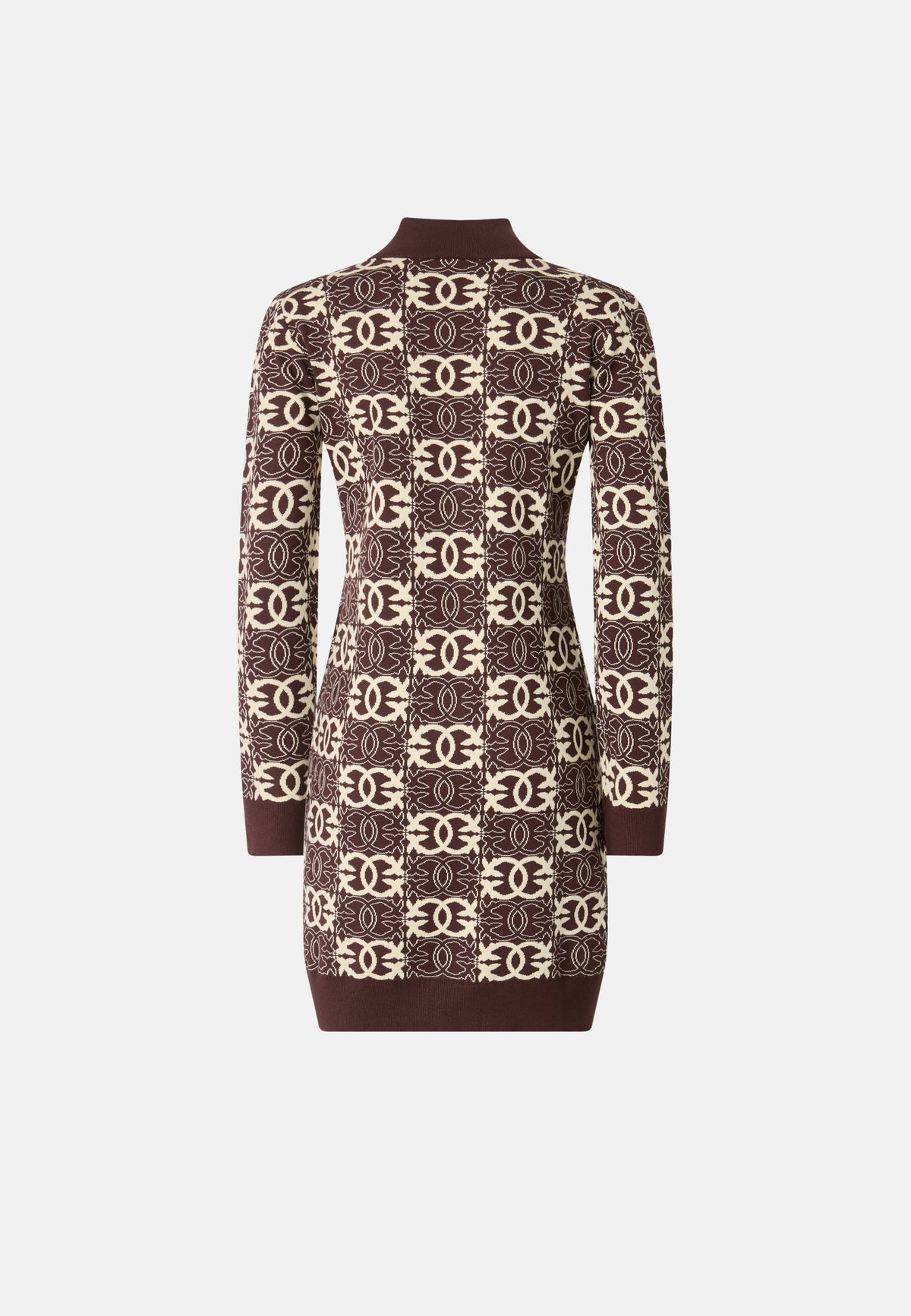 REIMS ABITO JACQUARD - MARRONE/BEIGE