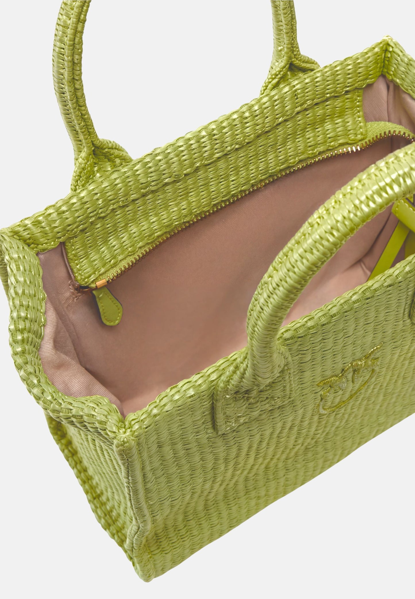 BEACH SHOPPER MINI RAFIA - VERDE MELA