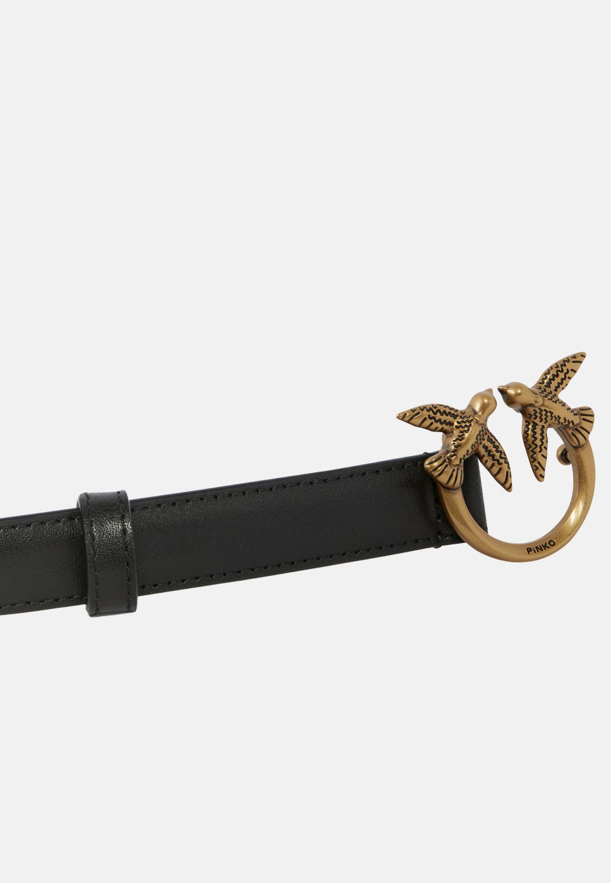 LOVE BERRY H2 BELT.LOW VITELLO SETA - BLACK