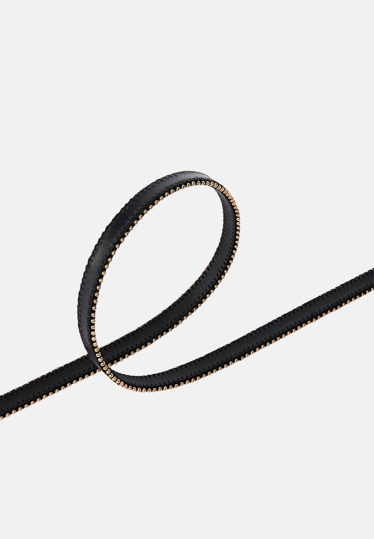 LOW. BELT TAMBORIL H1,5 +STUDS VITELLO USED - BLACK