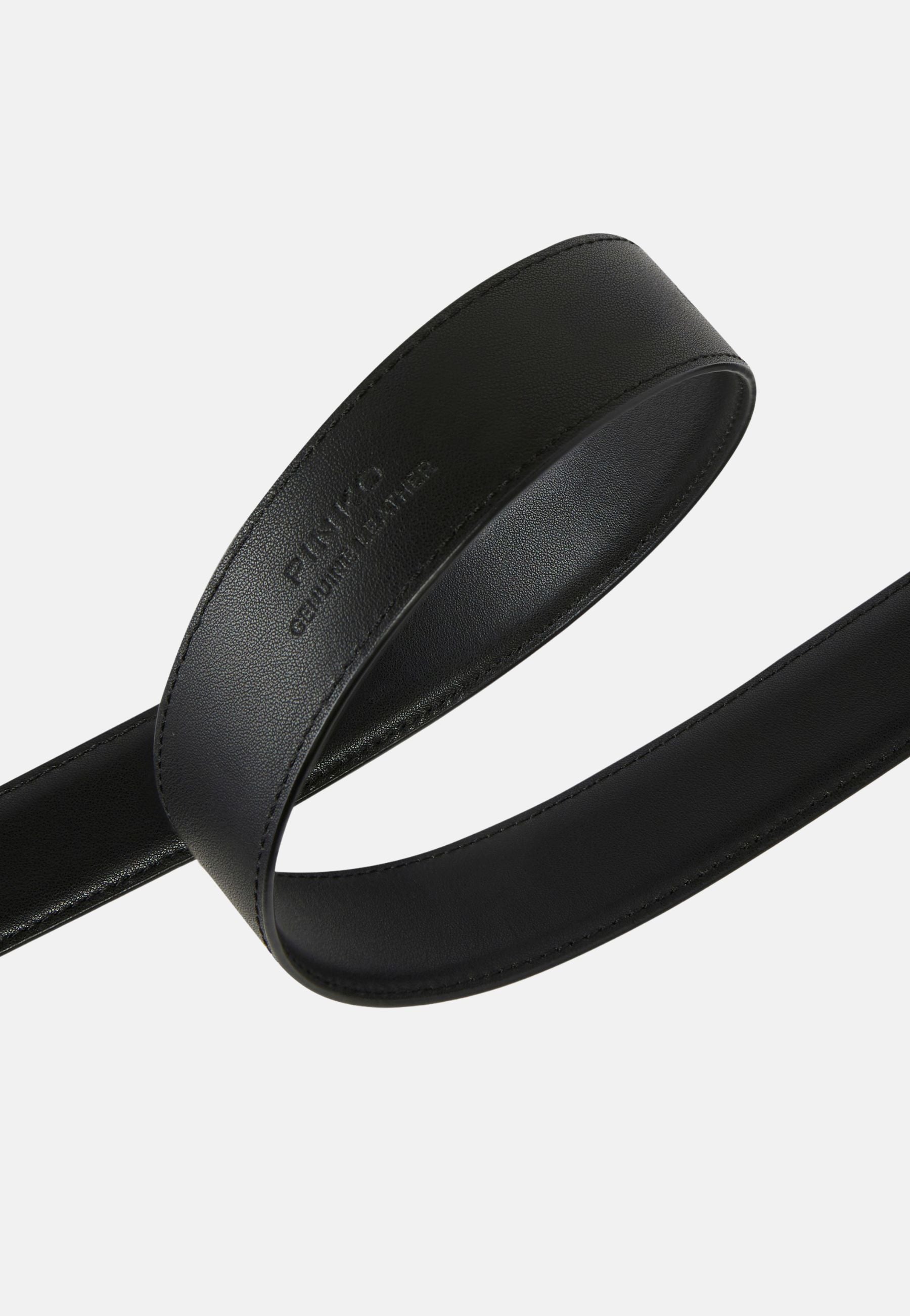 LOVE BERRY H3 BELT. LOW VITELLO SETA - BLACK