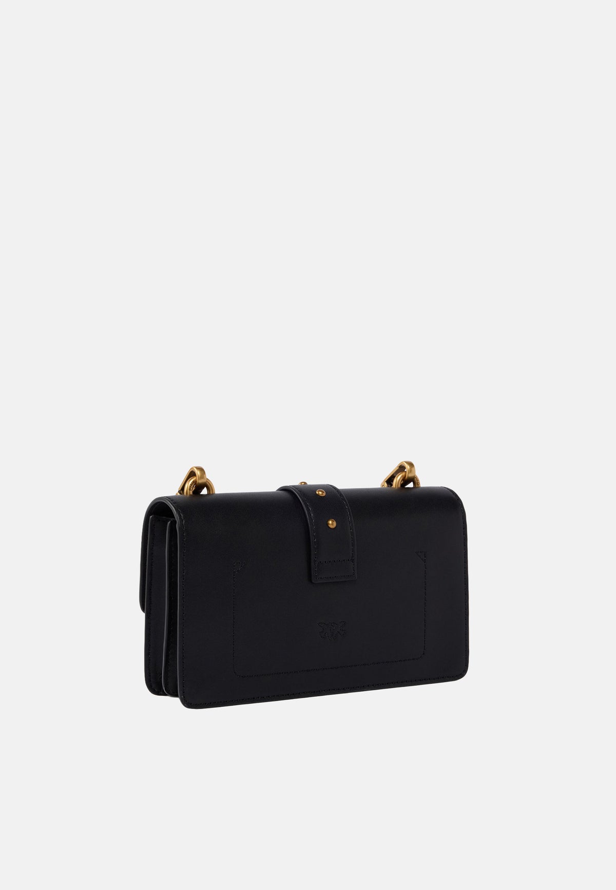 LOVE ONE MINI ST.SMALL B. VITELLO SETA - BLACK-ORO