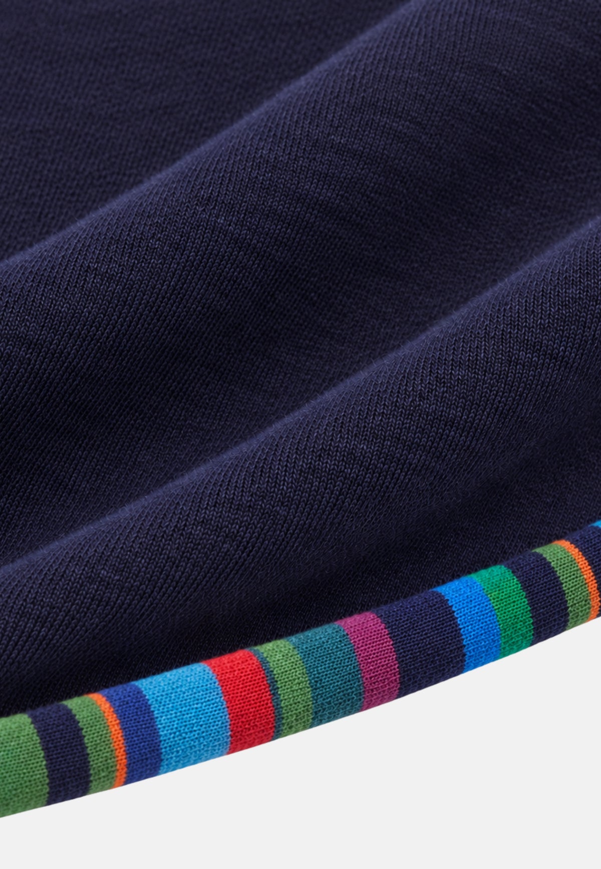 DONNA COLLO PILE CON PROFILI E INTERNO RIGHE MULTICOLOR - NAVY/STRELIZIA
