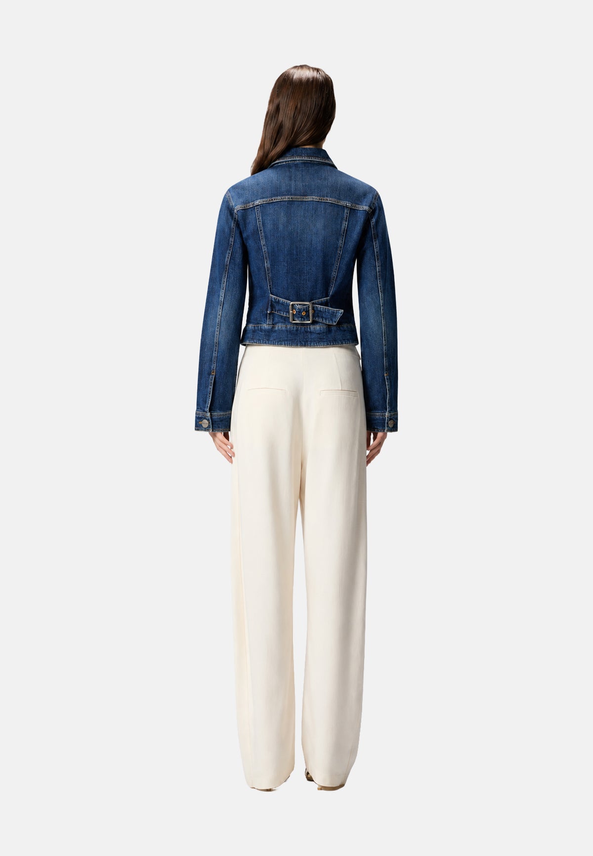 GANIMEDE GIUBBINO. BLUE SHADOW DENIM - LAVAGGIO V