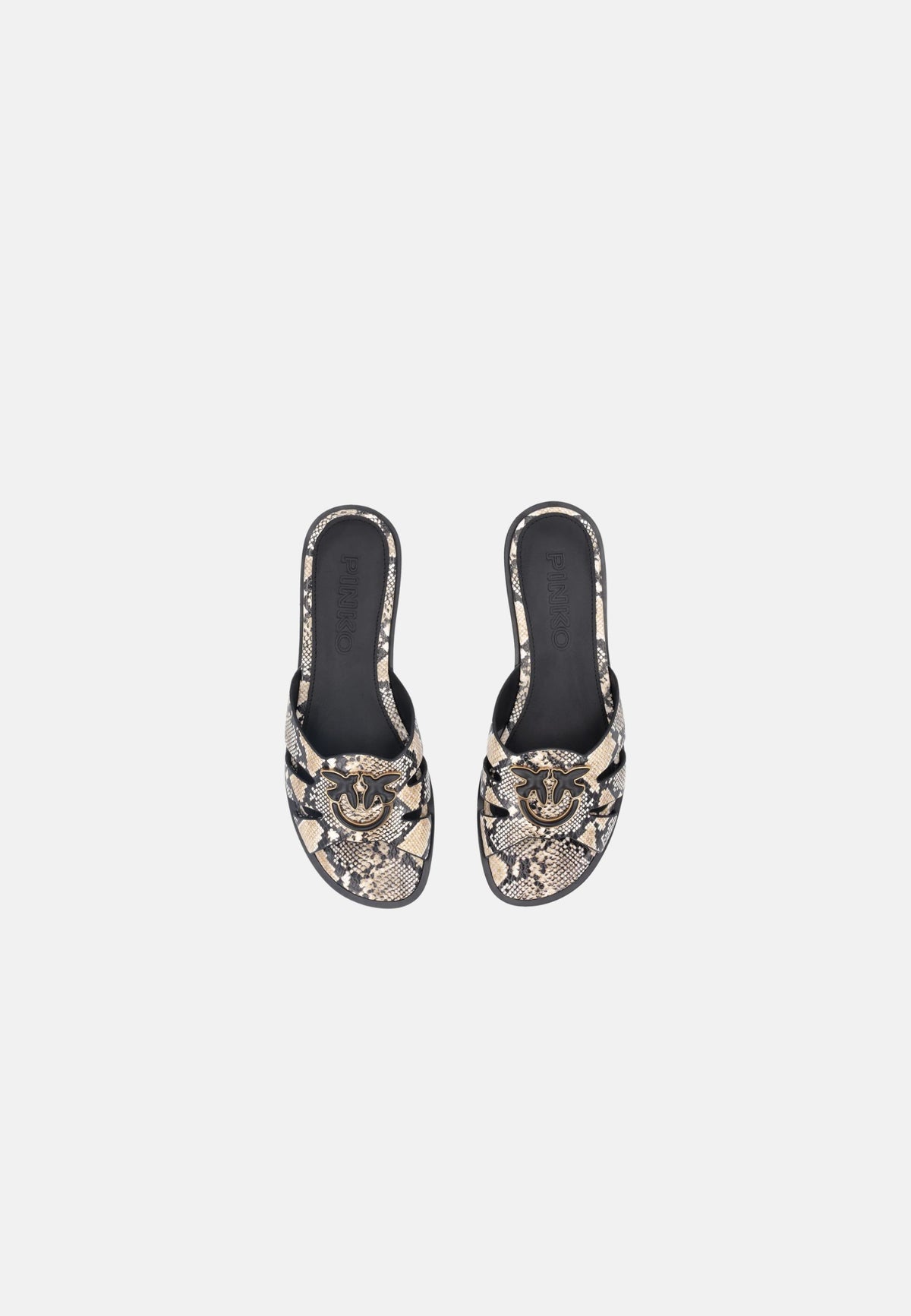 MILLY 04 SLIPPER PRINTED CALF LEATHER - ROCK