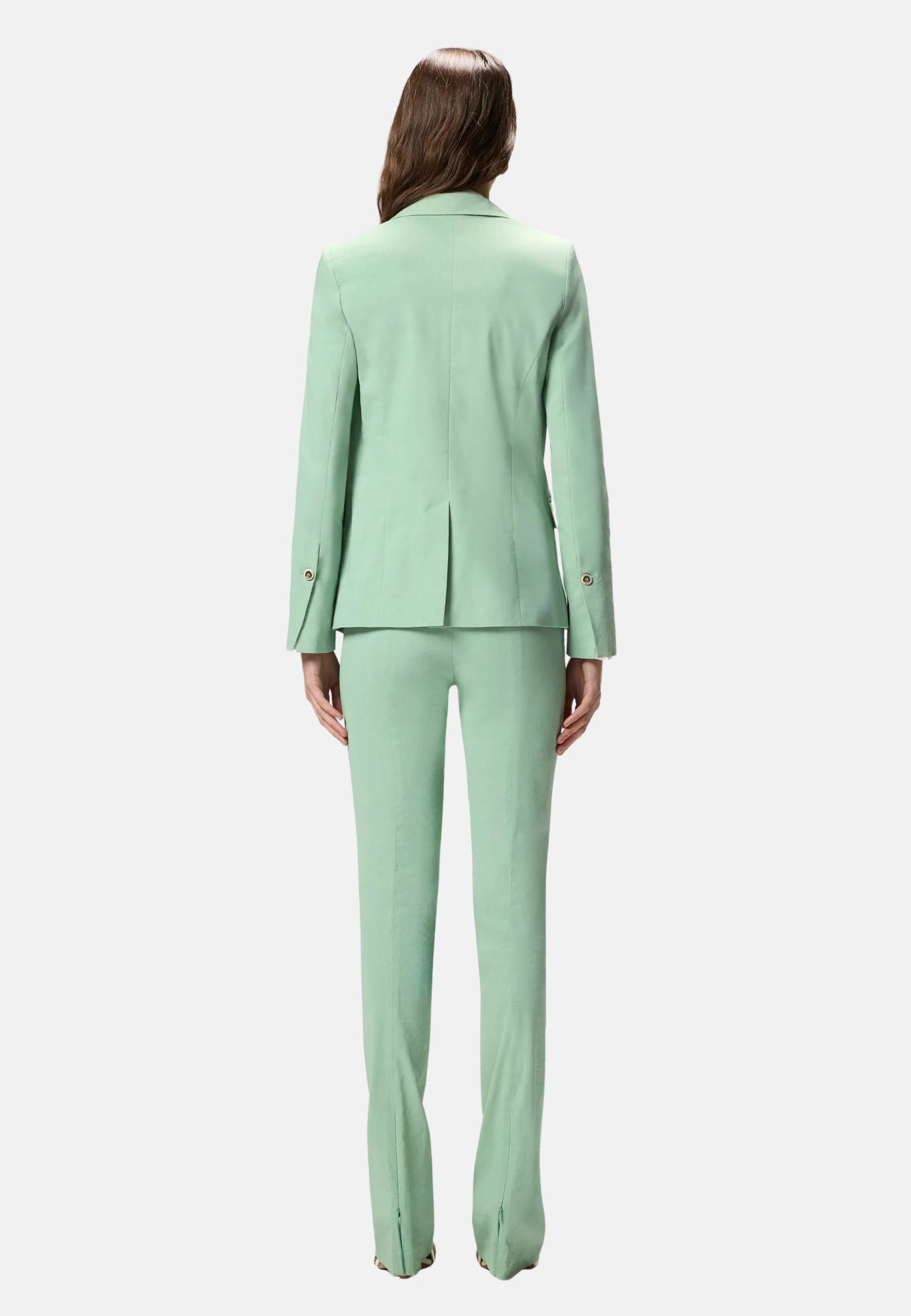 FREDA GIACCA LINO STRETCH - GREEN