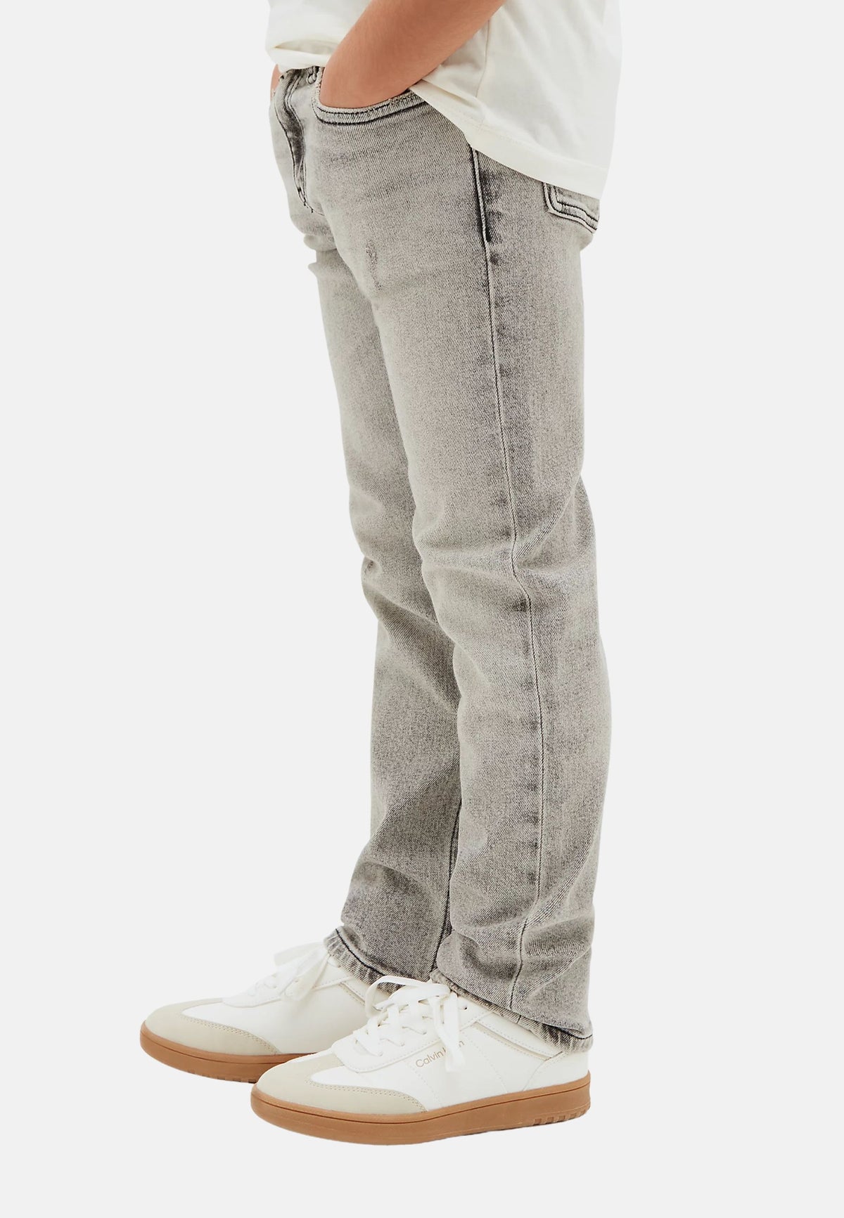 REG STRAIGHT - STONE GREY WASH