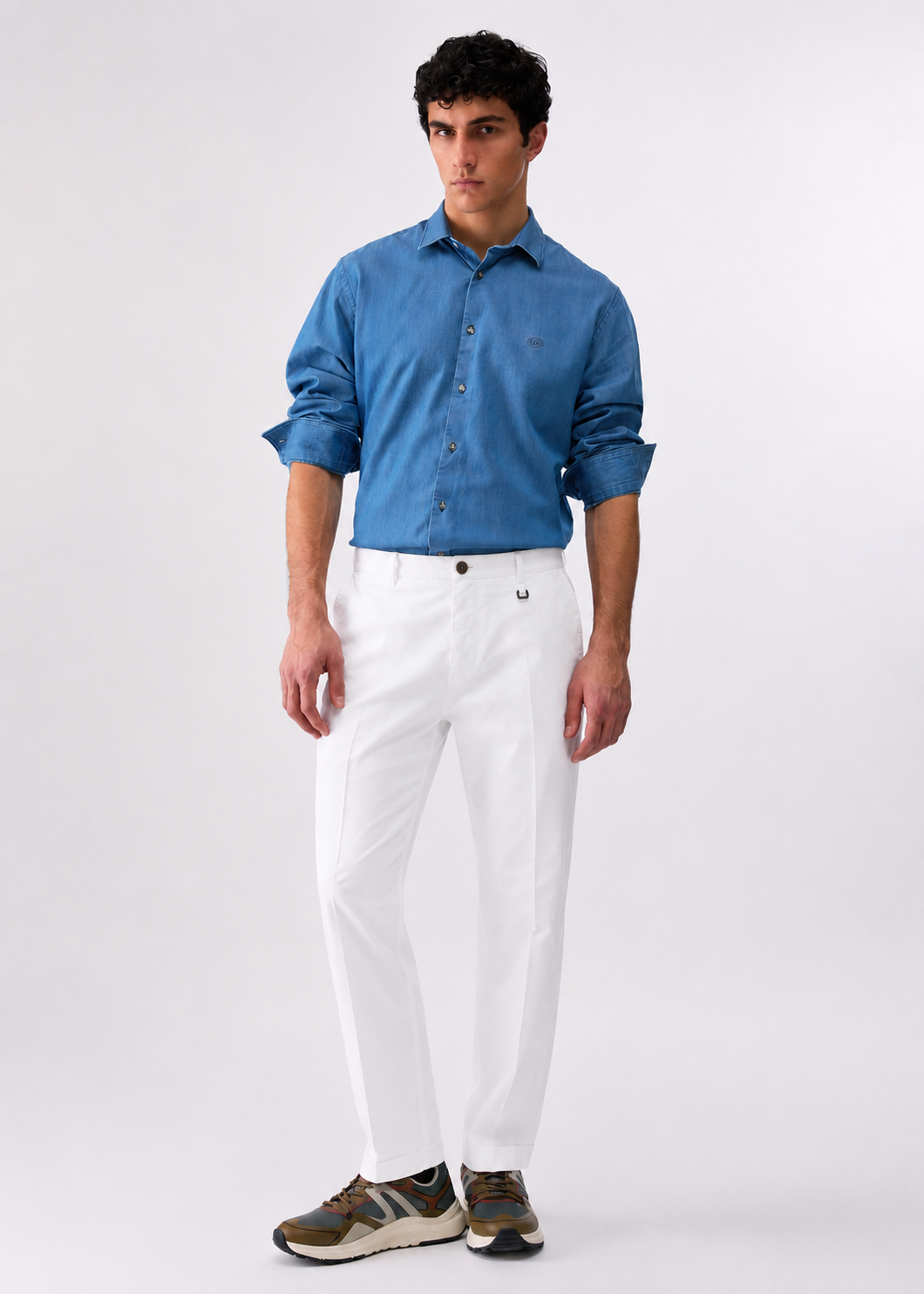 CHINO COOPERGAB - WHITE COTTON