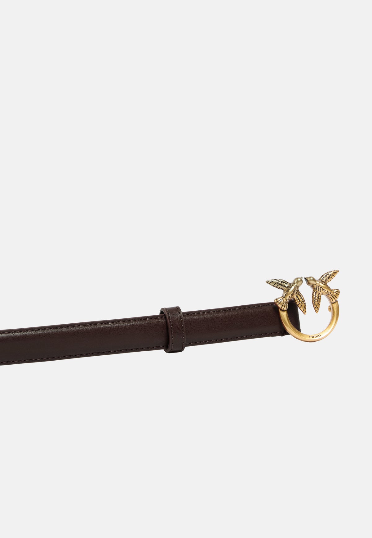 LOVE BERRY H2 BELT. LOW VITELLO SETA - MARRONE MARASCA