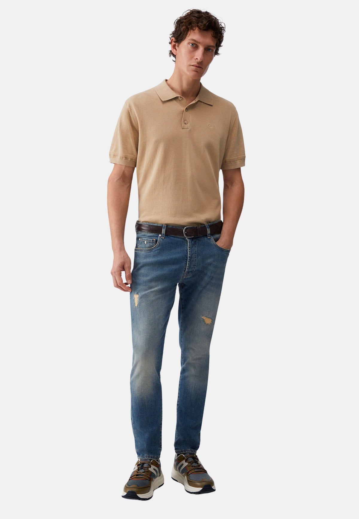 POLO POLOCREPE - WHITE PEPPER