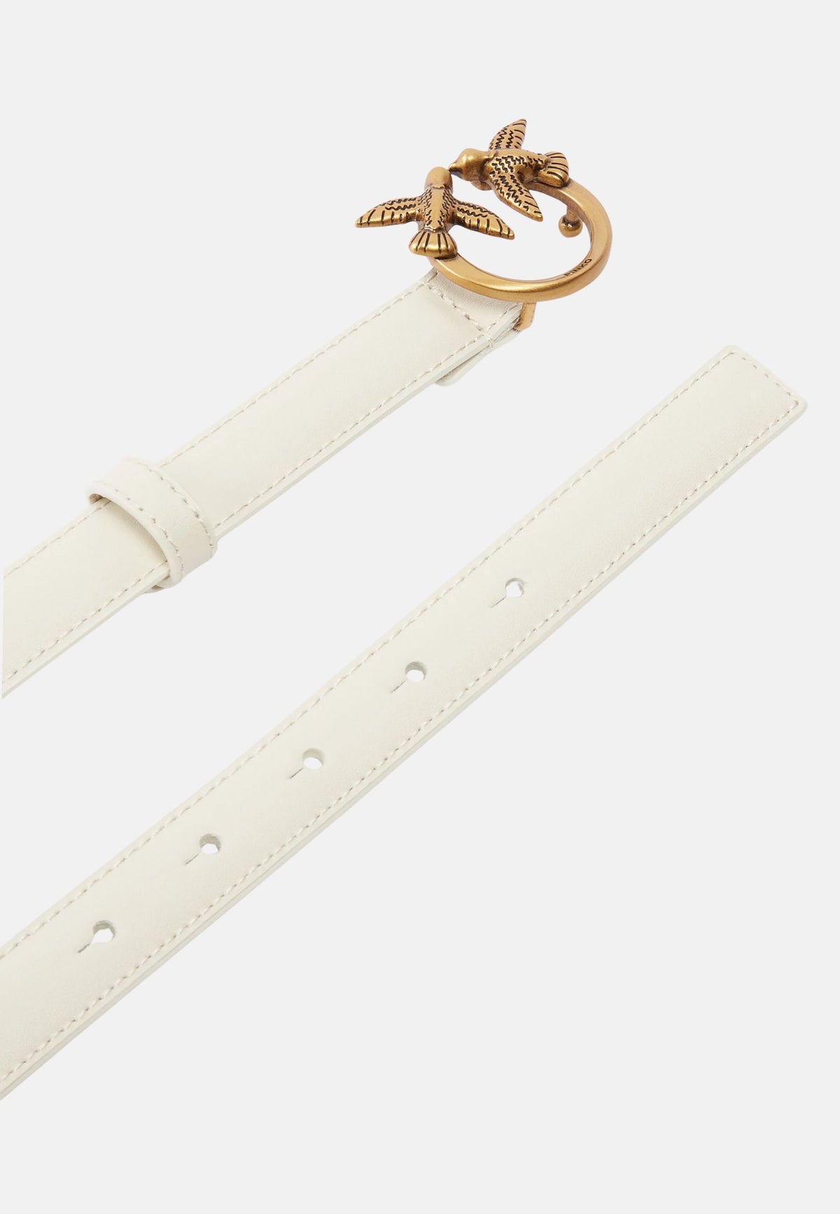 LOVE BERRY H2 BELT.LOW VITELLO SETA - WHITE