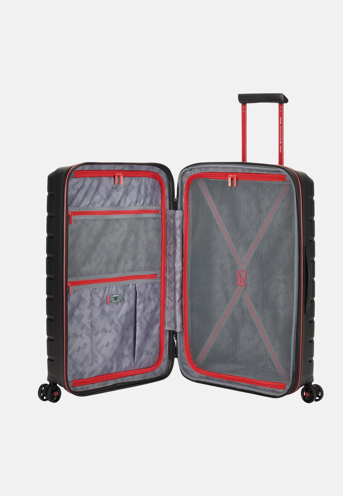 TROLLEY MEDIO 4R 68 CM EXP. BUTTERFLY CM 68X44X26/31 INCH 26,8 X 17,4 X 10,3/12,3 KG3,39 - NERO FUMO