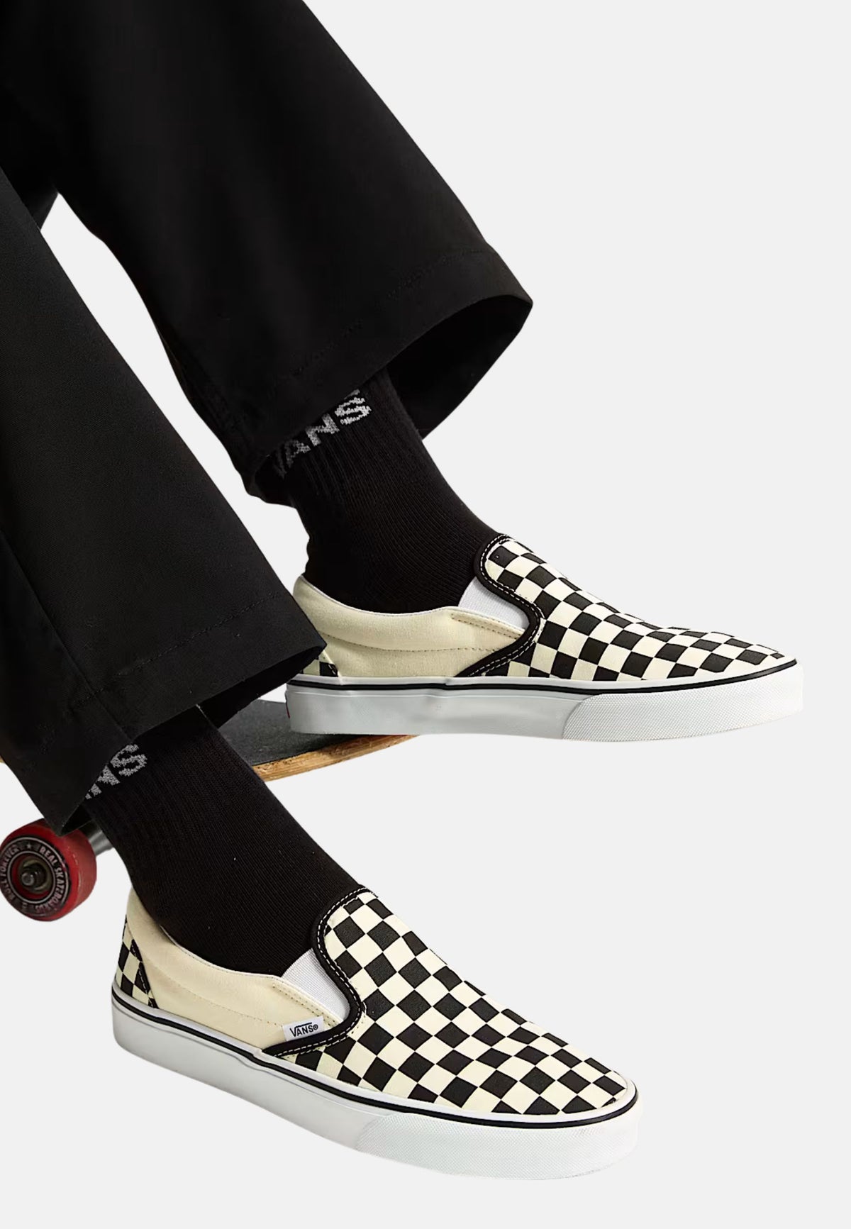 CLASSIC SLIP-ON - Blk&WhtChckerbo