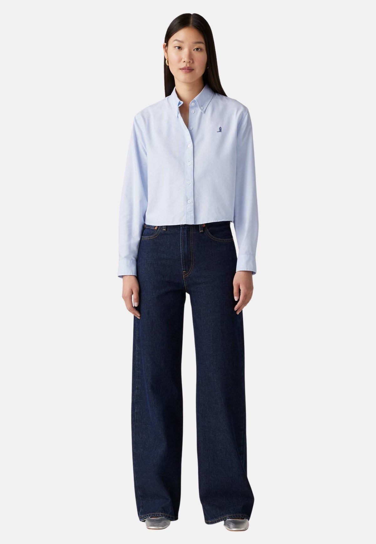 RIBCAGE WIDE LEG - BLUE