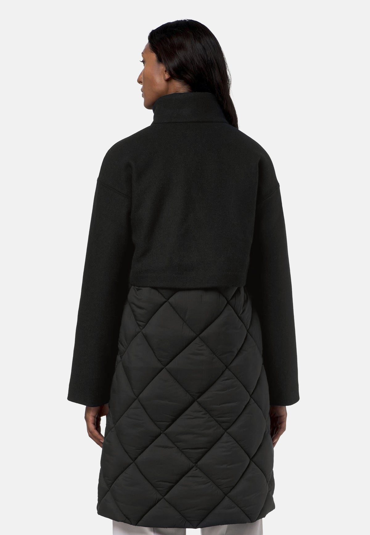 MINDY WOOL NYLON WARM - BLACK GREYISH