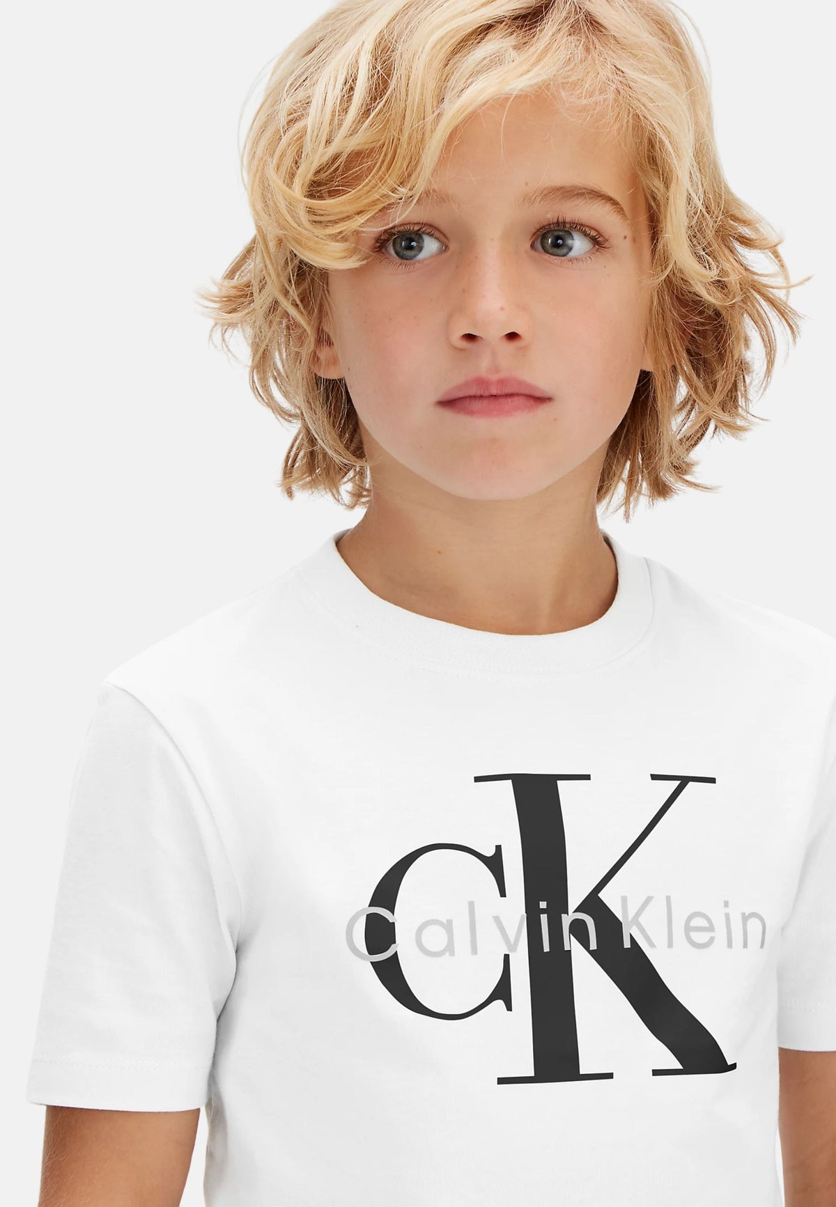 CK MONO LOGO SS T-SHIRT - WHITE