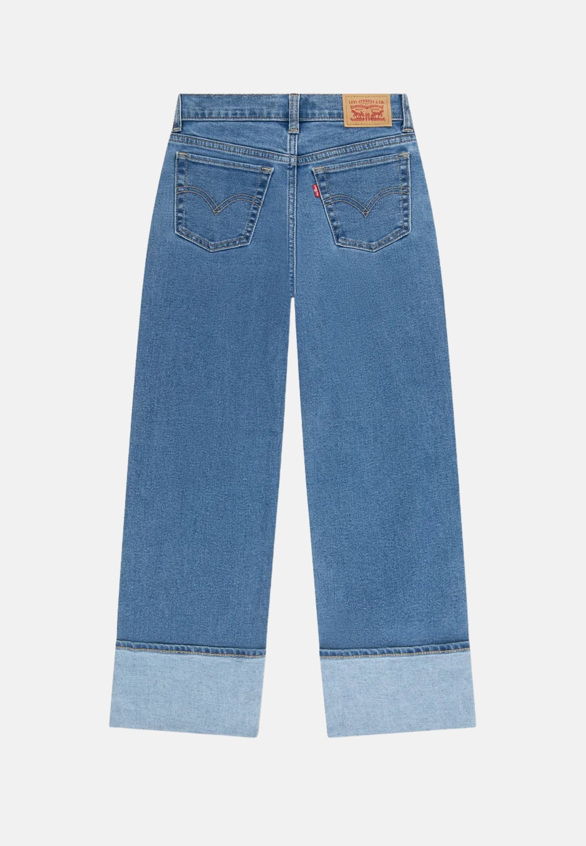 LVG WIDE LEG JEANS W/ROLL-CUFF - HOLD MY PURSE
