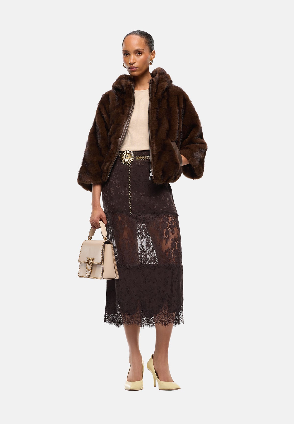 CADETIA CAPPA ASPEN ASPETTO VISONE SCANA - BROWN