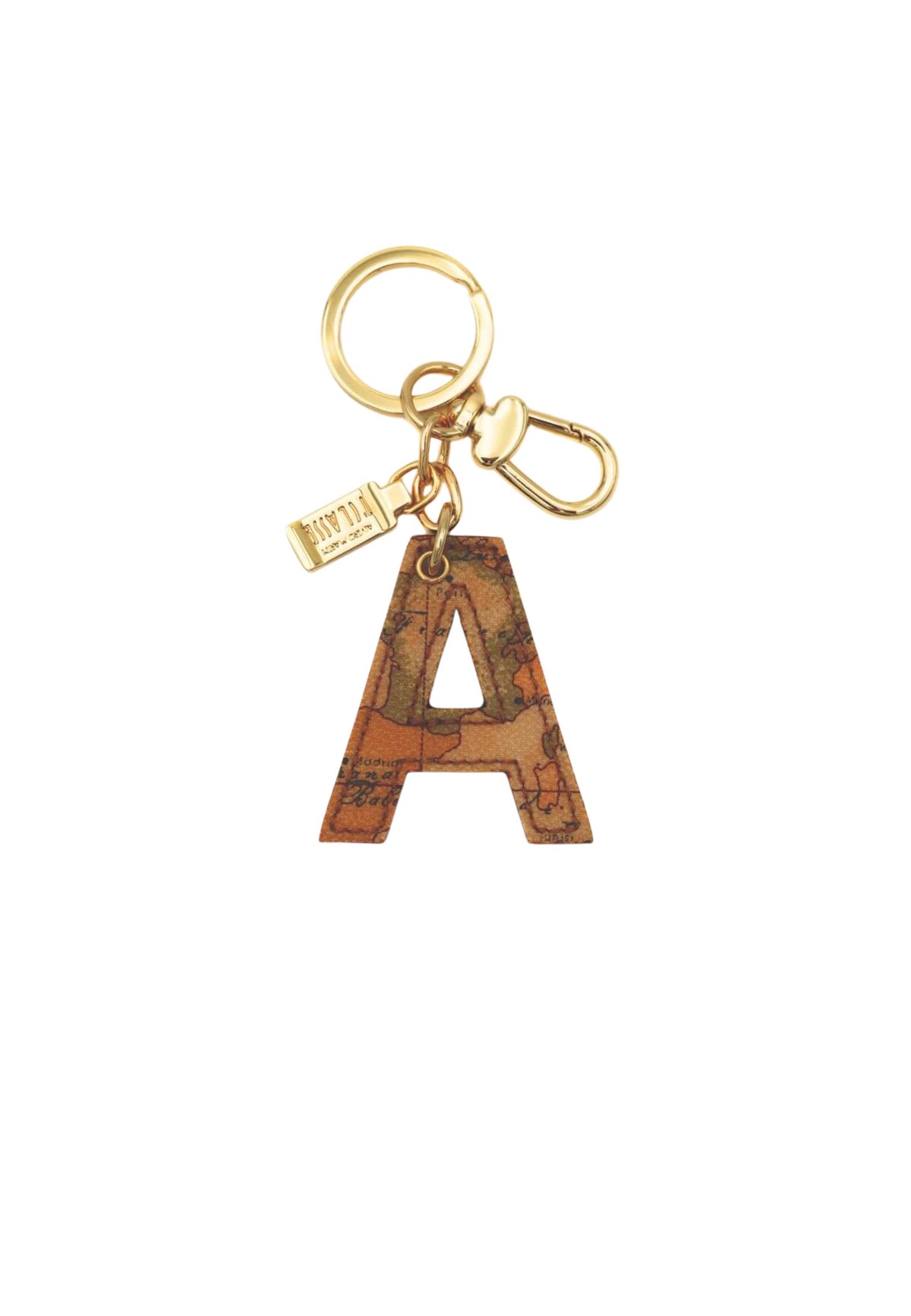 PORTACHIAVI LETTERA A - Porta chiavi unisex realizzato in tessuto stampa Geo. Tutte le stampe Geo sugli articoli sono diverse l'una dall'altra, rendendo ogni articolo unico. - GEO NATURAL