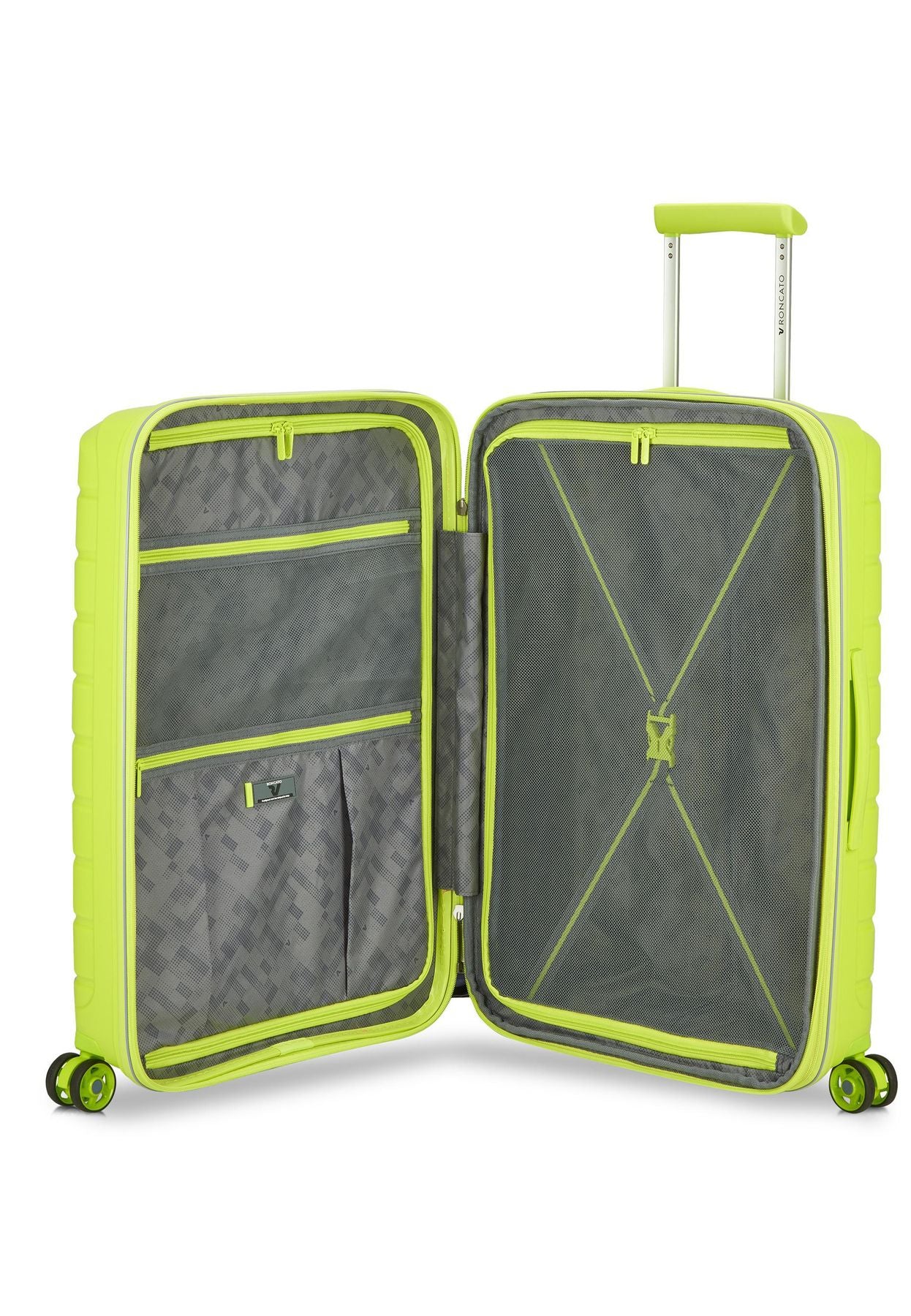 TROLLEY MEDIO 4R 68 CM EXP. - BUTTERFLY CYBER LIME