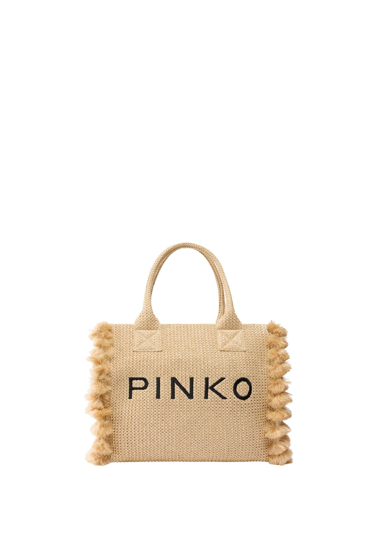 BEACH SHOPPER RAFIA - PAGLIA/NERO