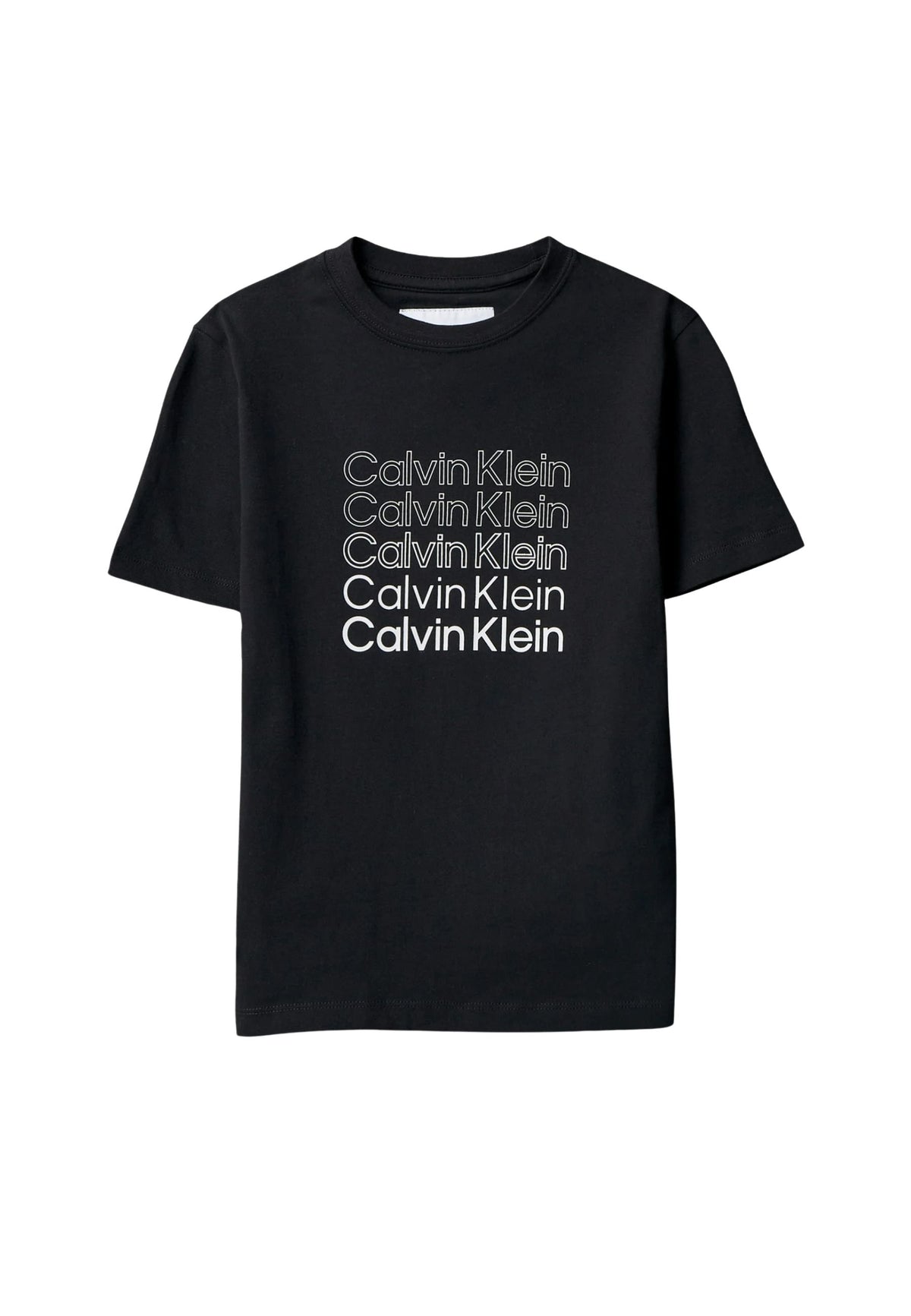 STACKED LOGO SS T-SHIRT - NERO